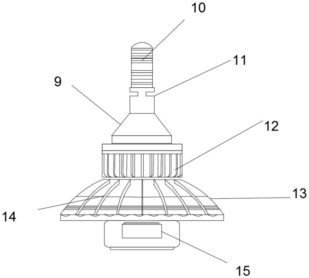 Road lighting lamp and fixing and mounting structure for lighting lamp