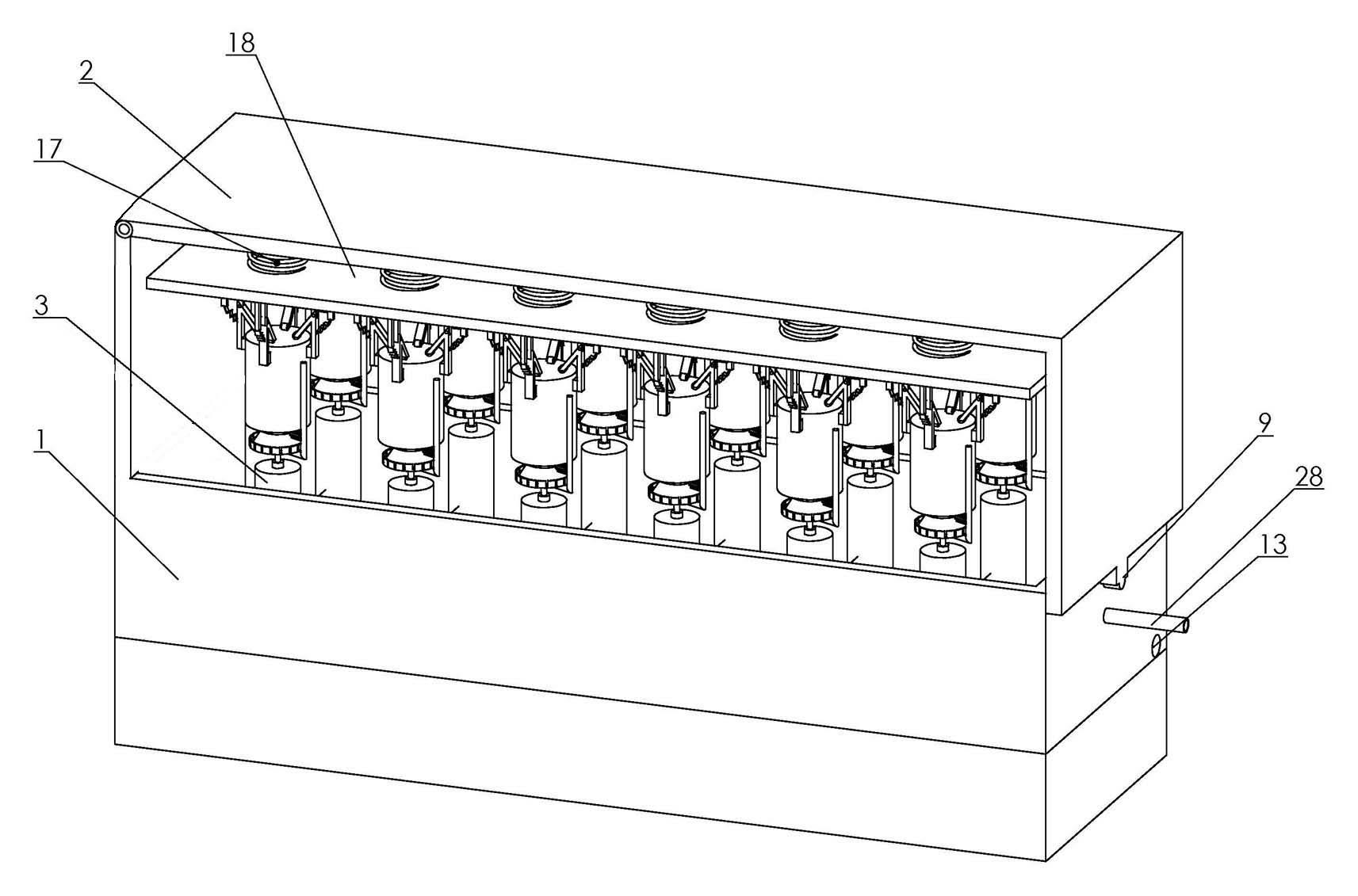 Automatic efficient bottle washer