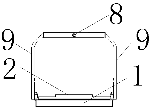 Vertical circulating garage carrying hanging bracket with 360-degree unobstructed rotating carrying plate