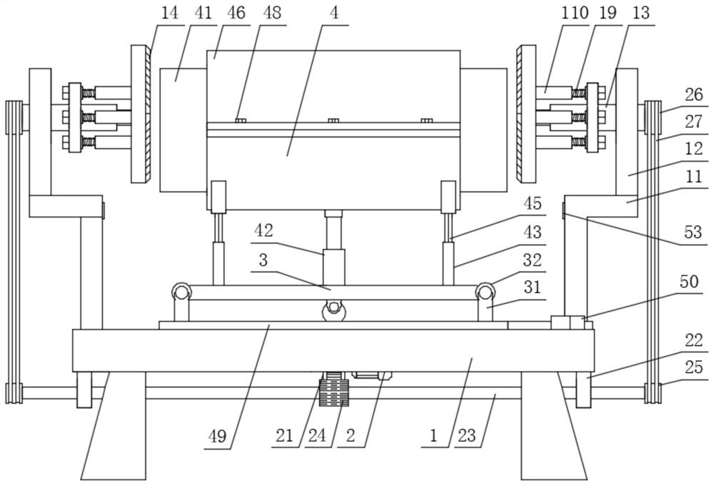 Graphite electrode end flattening device and method