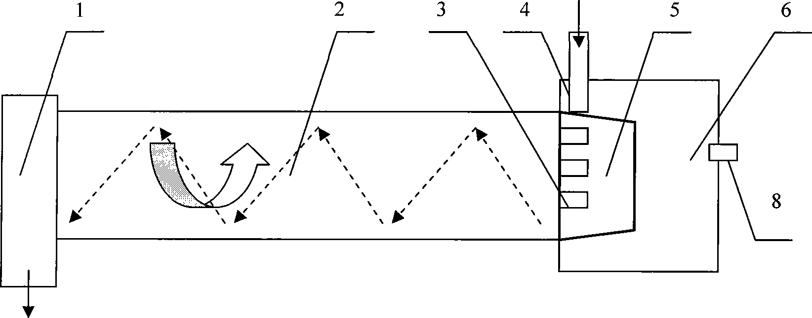 Feeding apparatus of cylinder drier