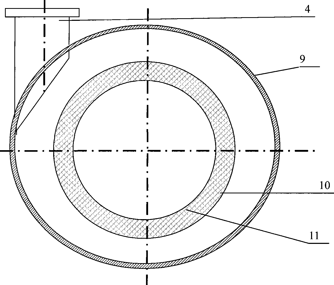 Feeding apparatus of cylinder drier