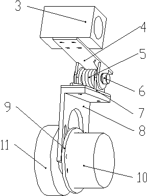 Escalator stair power-off fault detection device