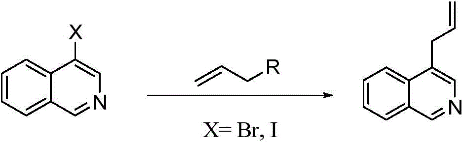 The preparation method of 1,4-diallylisoquinoline