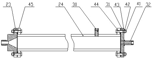 Experimental device of interaction of horizontal supercavity and free surface