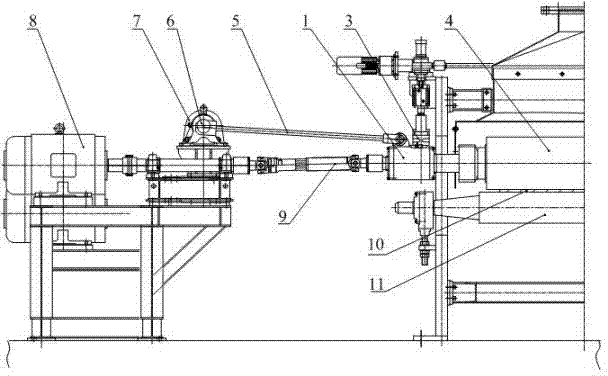 Moving mechanism of brush of dry brushing machine