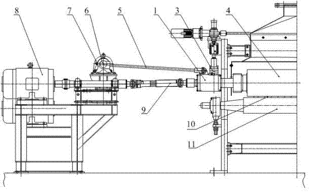 Moving mechanism of brush of dry brushing machine