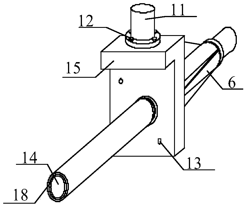 Testing device for shear-resistant fatigue property of chemical anchoring stud