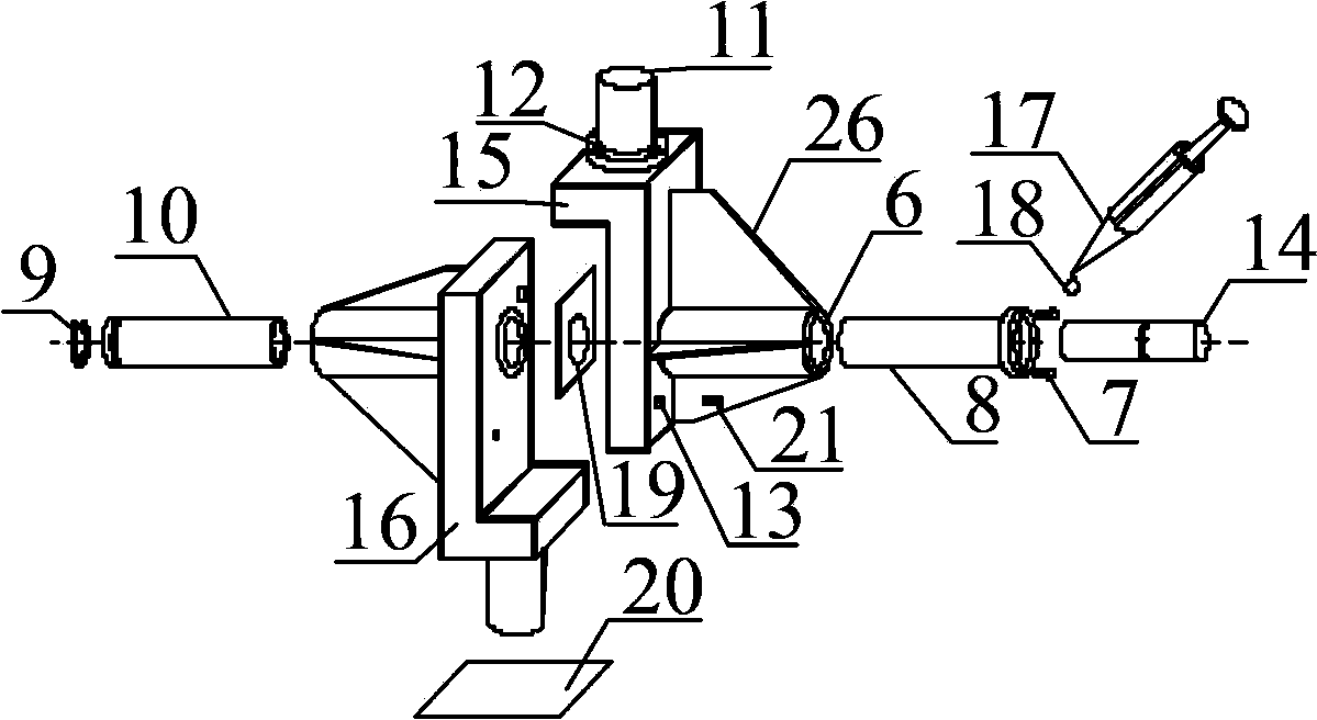 Testing device for shear-resistant fatigue property of chemical anchoring stud