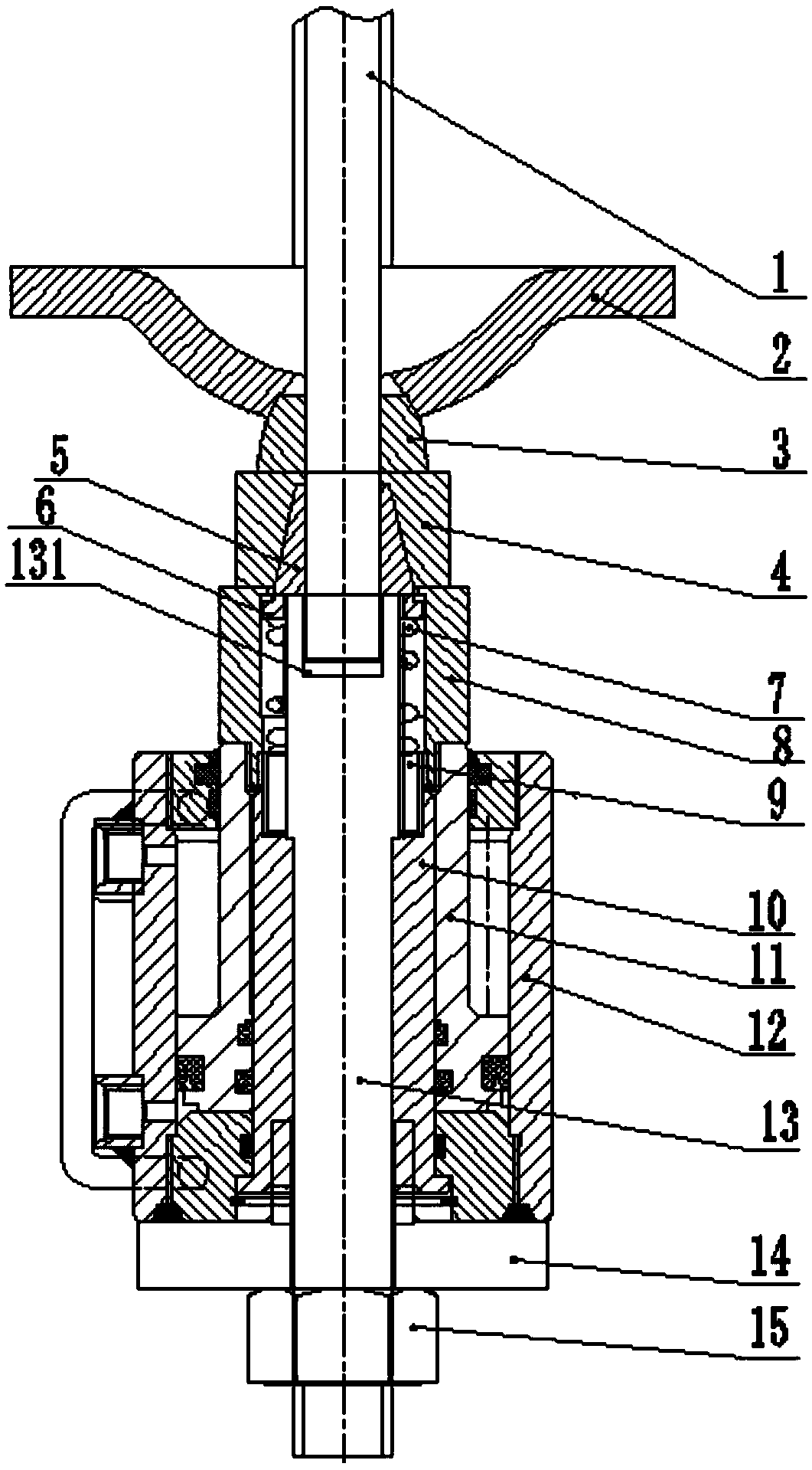 Anchor rod tensioning construction device and construction method