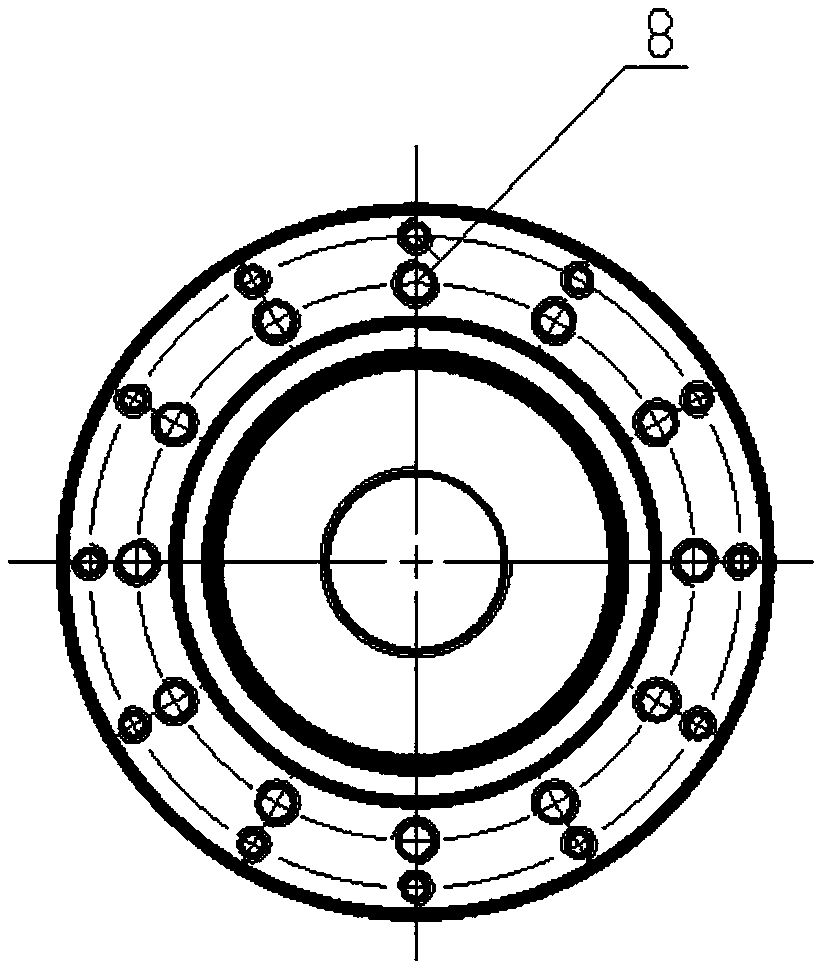 Built-in online dynamic balance device test bed for main shaft