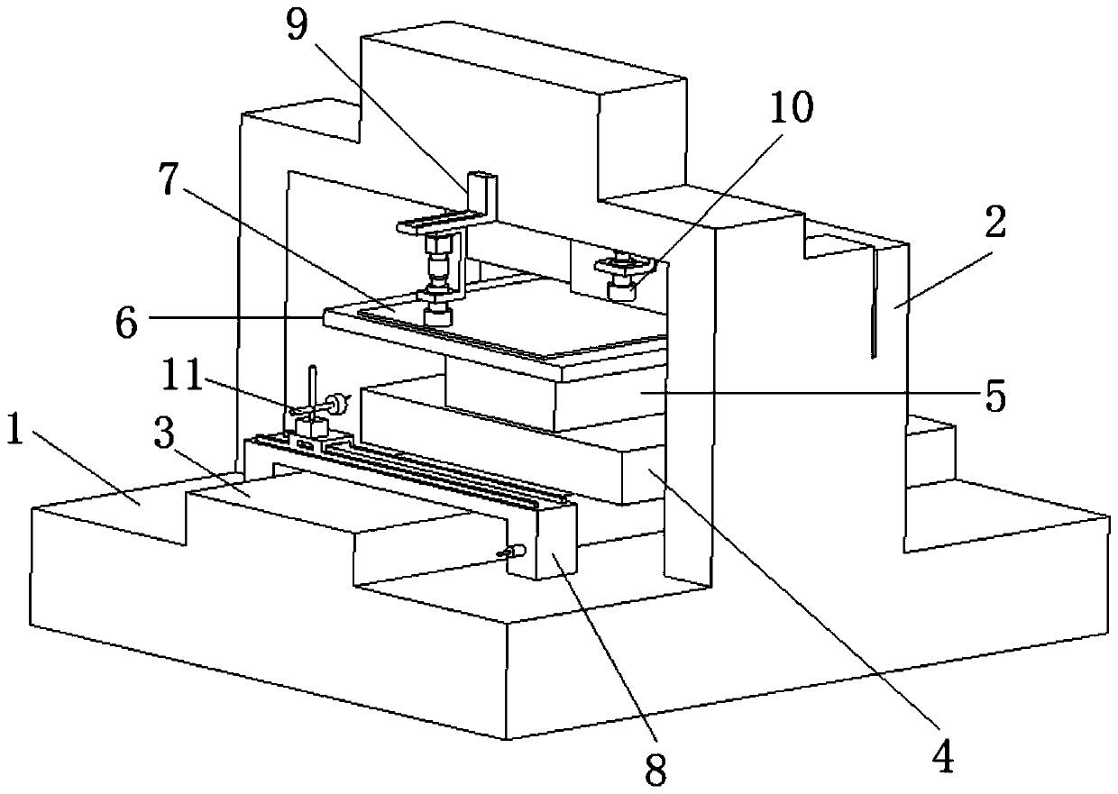 Device and method for debugging orthogonality of positioning motion platform of direct writing lithography exposure equipment