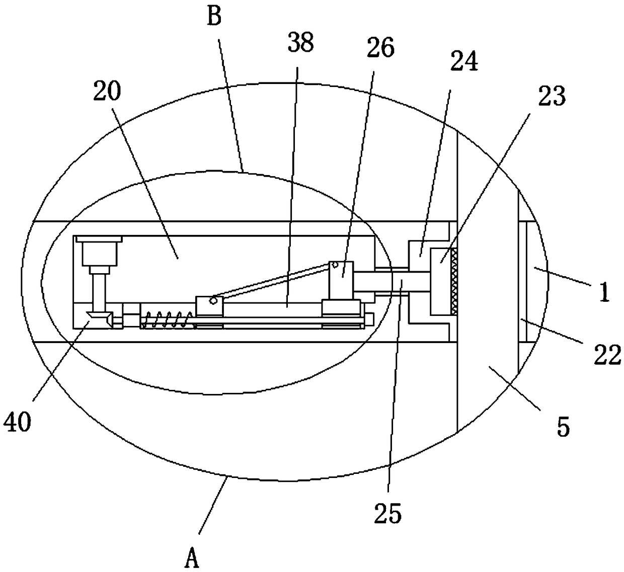 Height adjustable film laying device for selenium-containing sand watermelon film laying machine