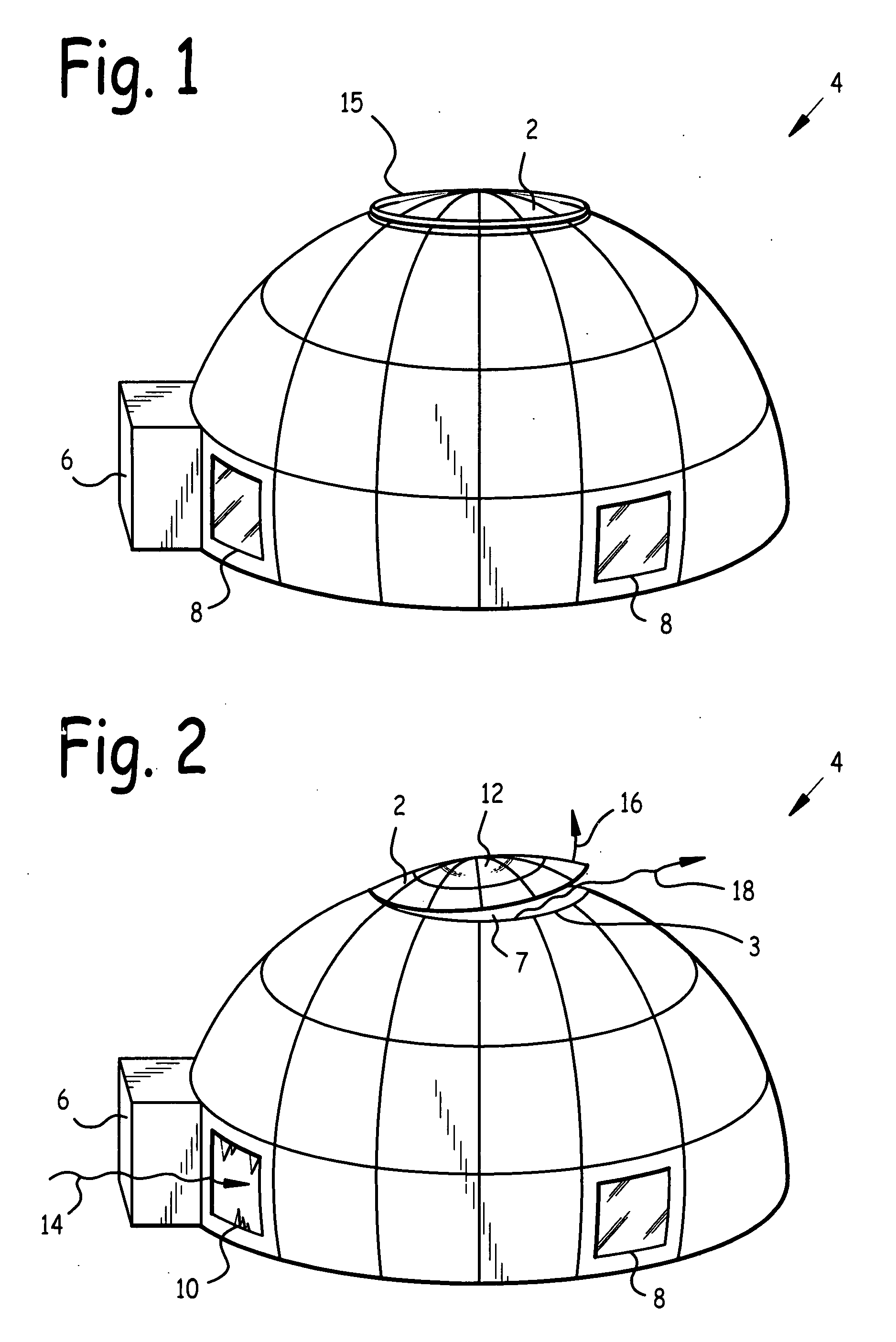 Pressure relief valve for structure