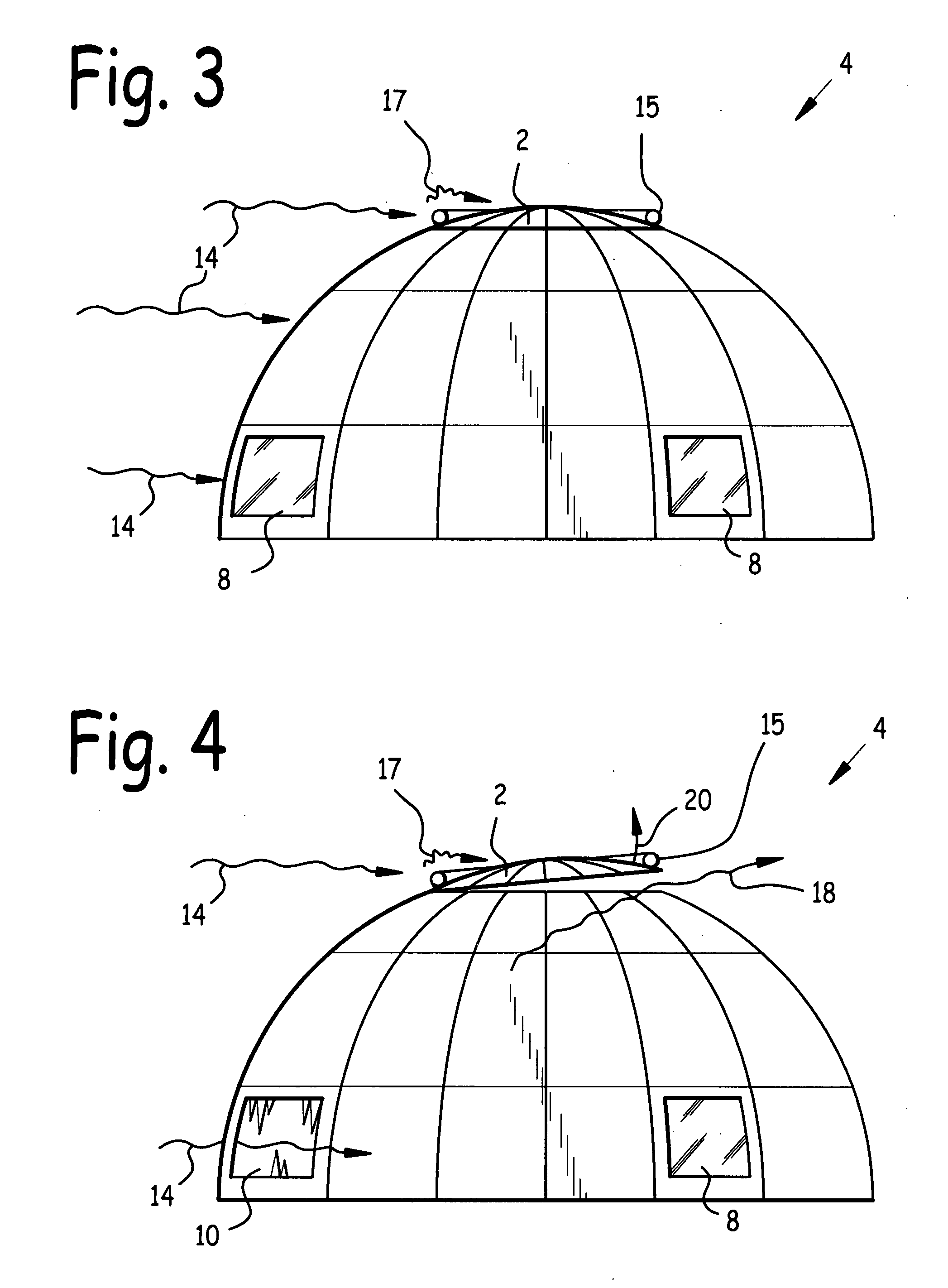 Pressure relief valve for structure