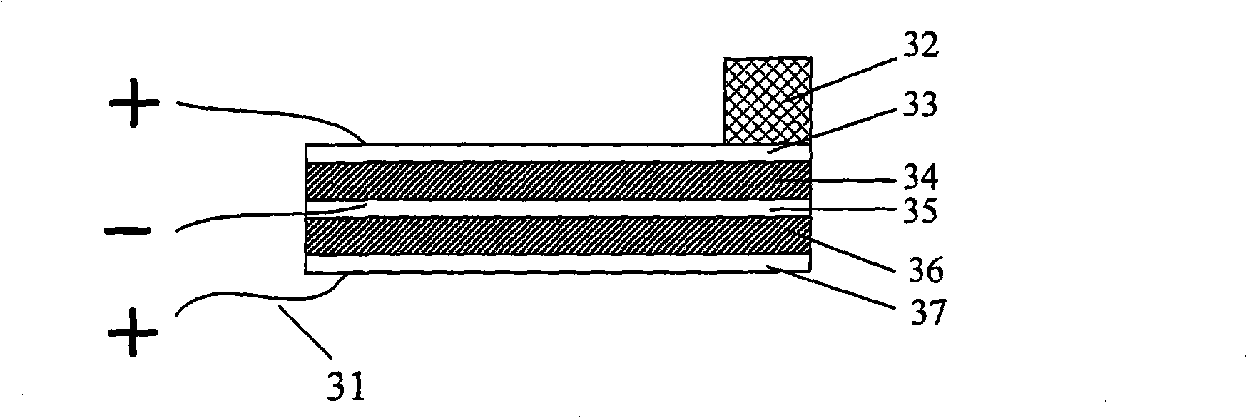 Broad-band piezoelectricity oscillating generating set