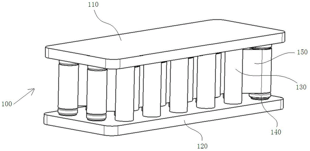 A battery pack heating device