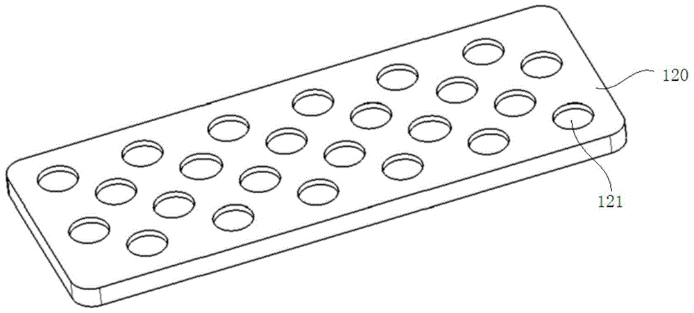 A battery pack heating device