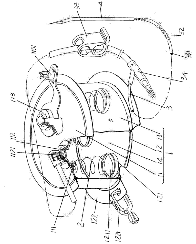 Disposal negative pressure drainage device