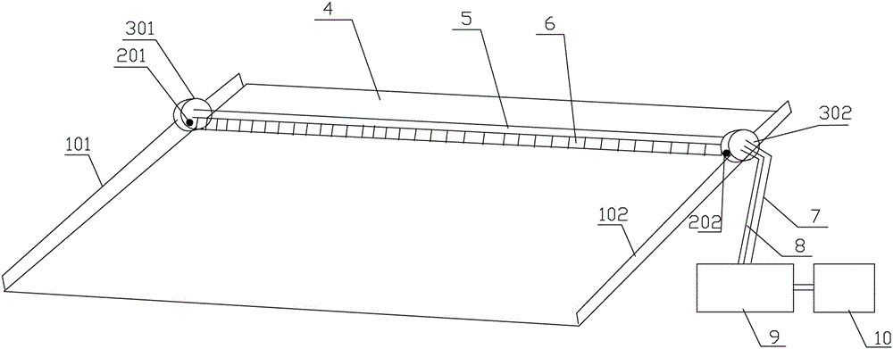 Self-induction solar photovoltaic dust removing system