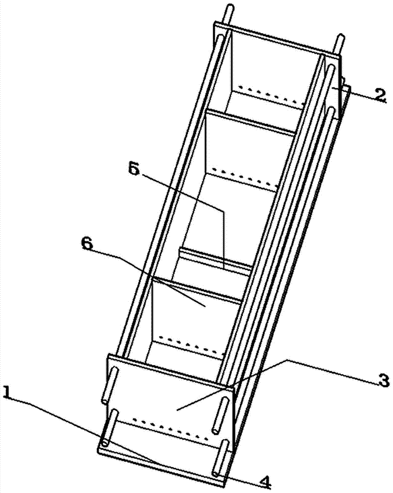 Detachable mold used for adhesion test of PVA fiber bundles and cement-based material