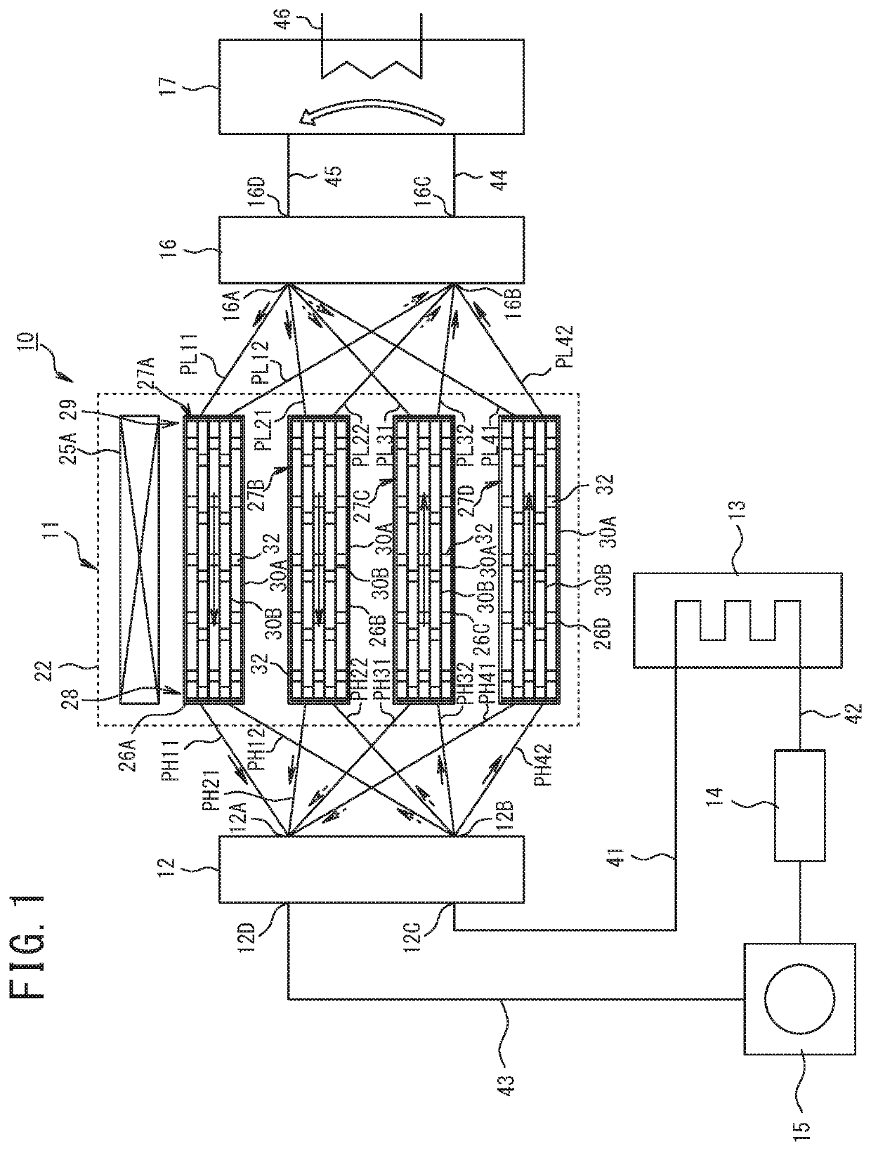 Plate-shaped magnetic work body and magnetic heat pump device using same