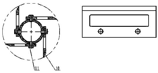 Corn stubble digging and stalk-stubble smashing device