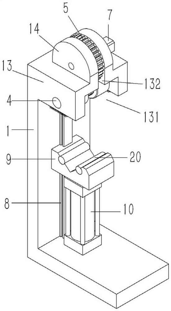 Grinding device for burr of aluminum end ring of cast aluminum rotor