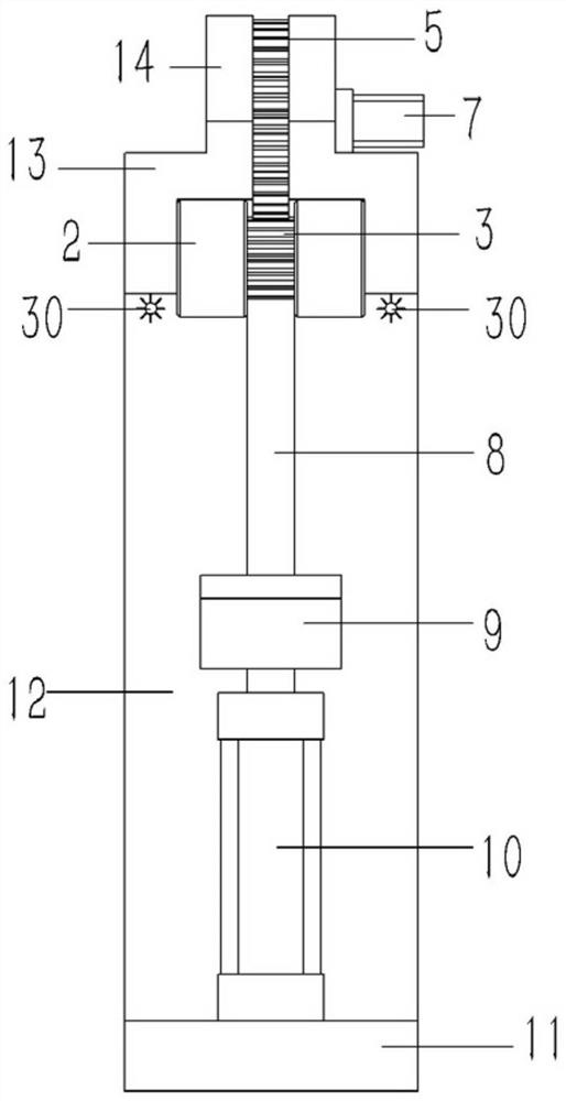 Grinding device for burr of aluminum end ring of cast aluminum rotor