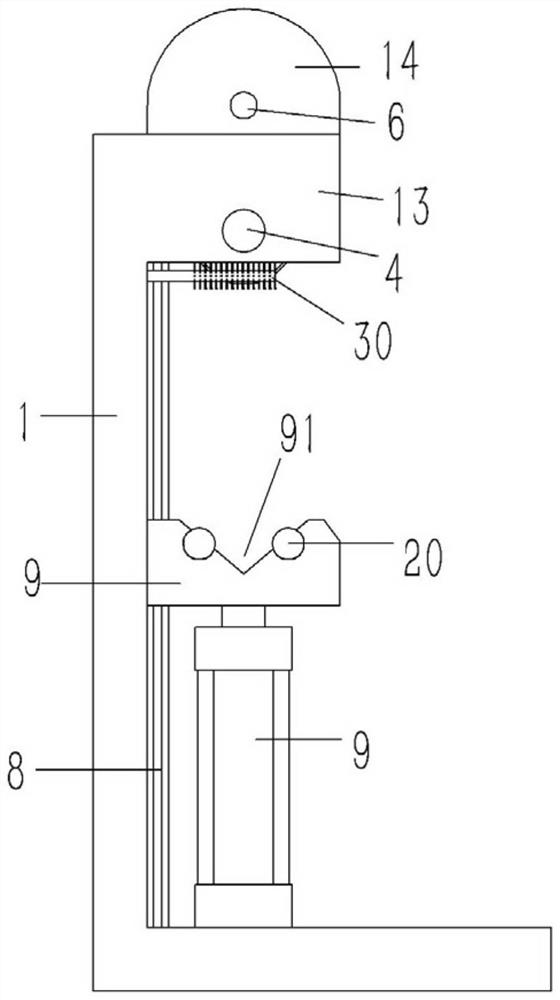 Grinding device for burr of aluminum end ring of cast aluminum rotor