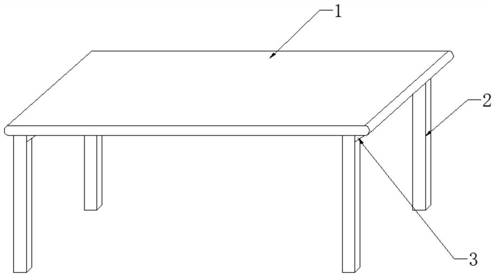 Connecting assembly for office table