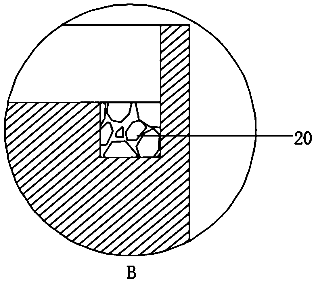 A protection device based on sand blowing and spraying on the mounting edge of the casing