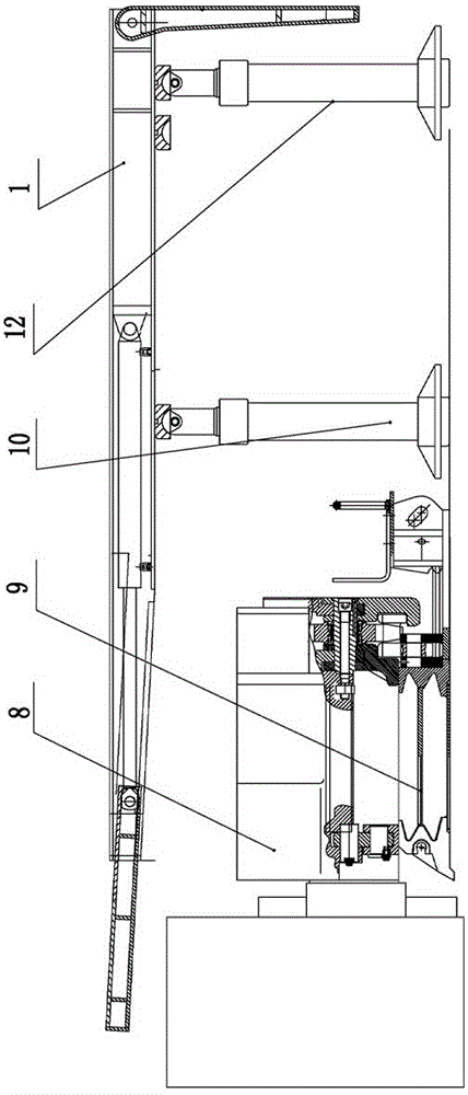 Stepping sliding moving support with increased step distance