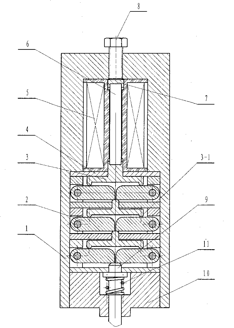 Super magnetostrictive material driven microdisplacement mechanism