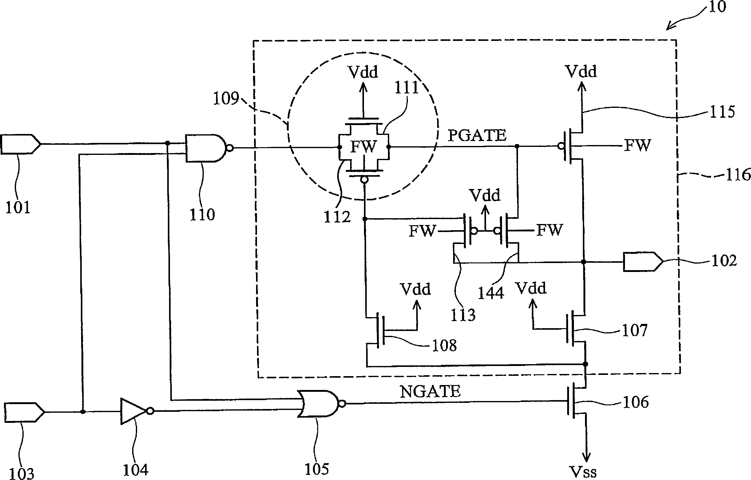 Switching module and high voltage tolerant I/O circuit