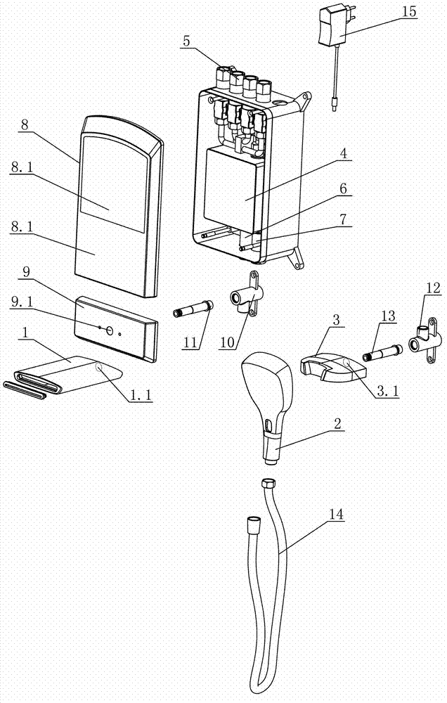 Intelligent in-wall shower faucet