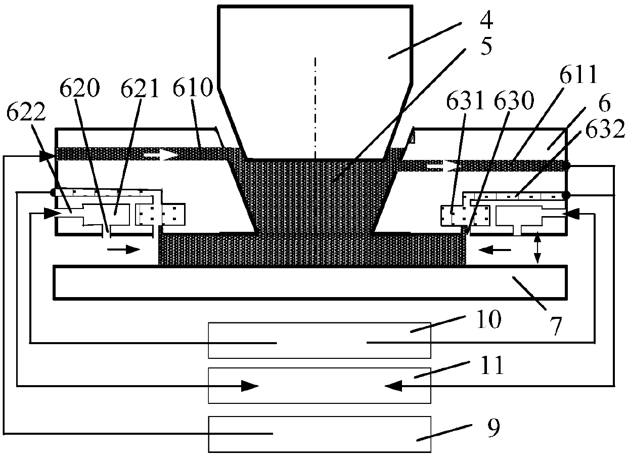 Fluid extracting-discharging apparatus and immersion type photoetching machine