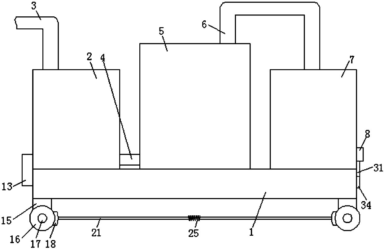 Double-circuit water supply pipeline device