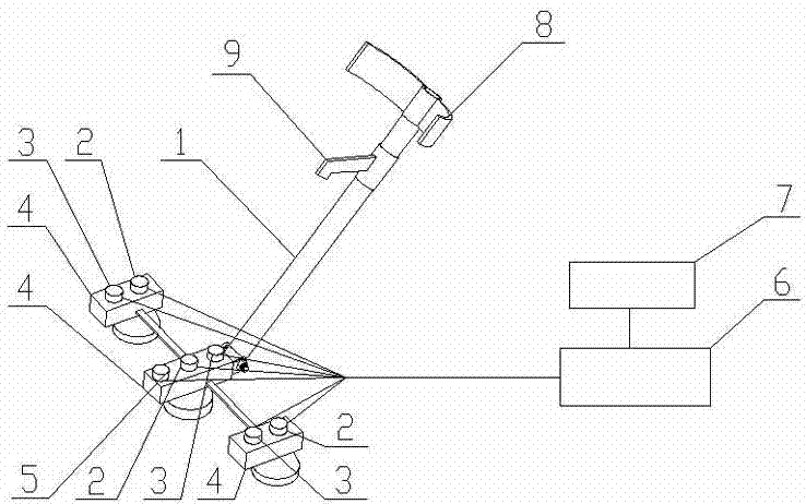 Portable type heat pipeline detection device