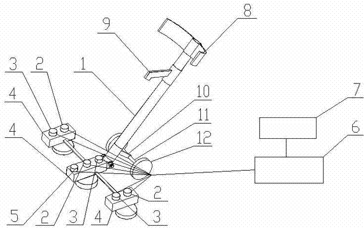 Portable type heat pipeline detection device