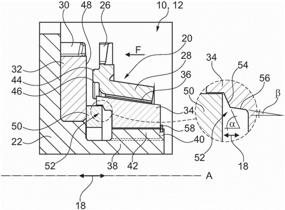 Locking synchronizing module of shift transmission, as well as method for shifting shift transmission with lock synchronizing module