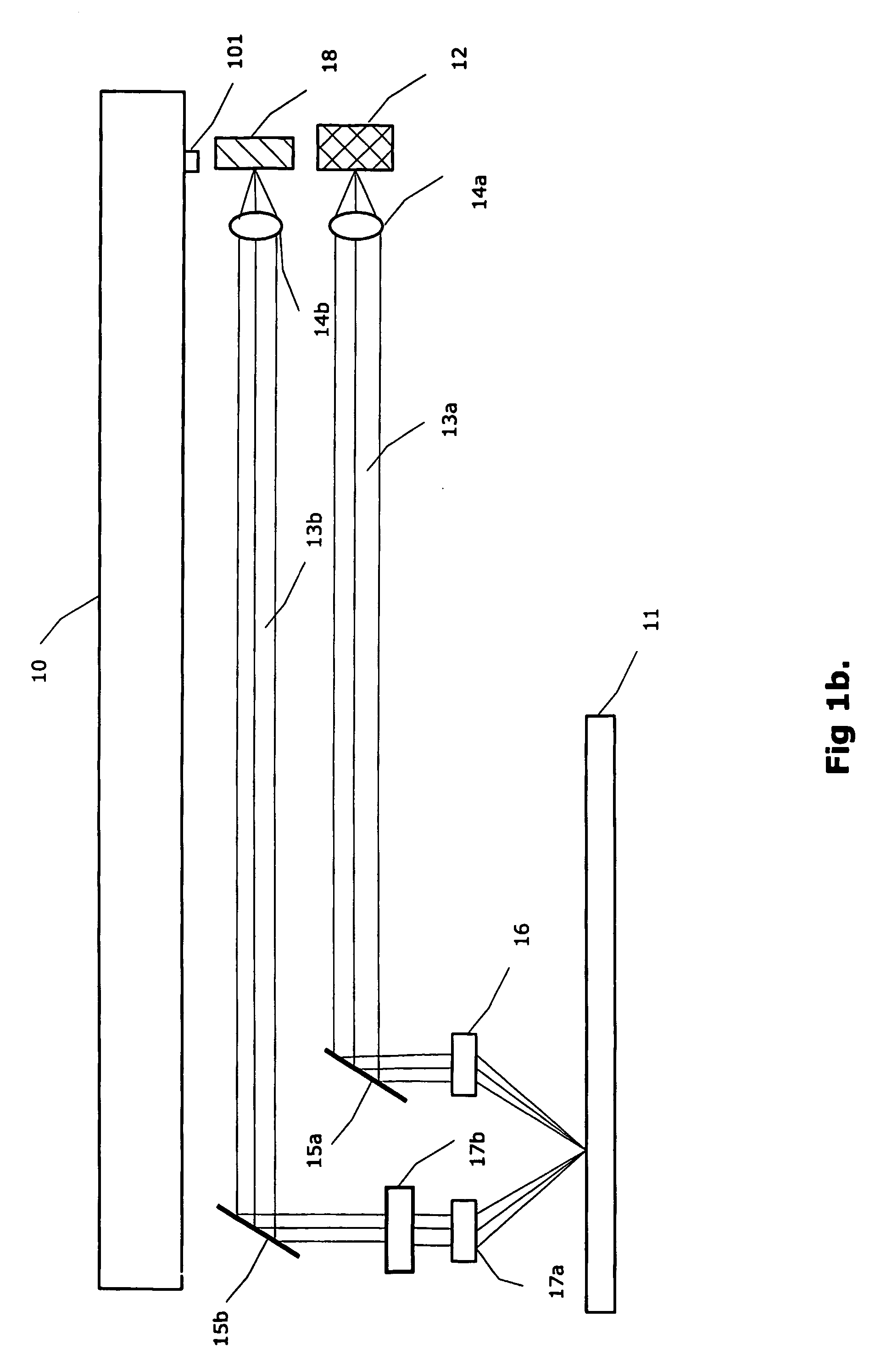 Read write device for optical memory and method therefore