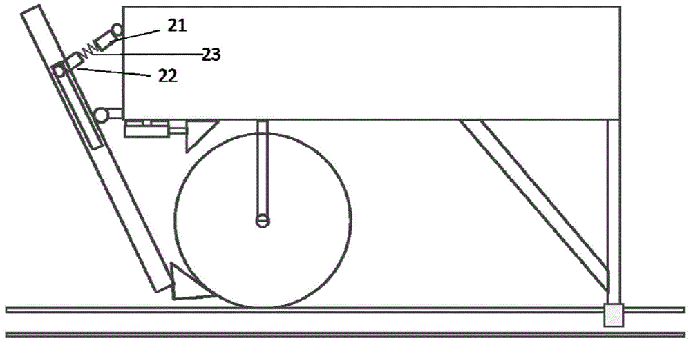 Braking device on tracks