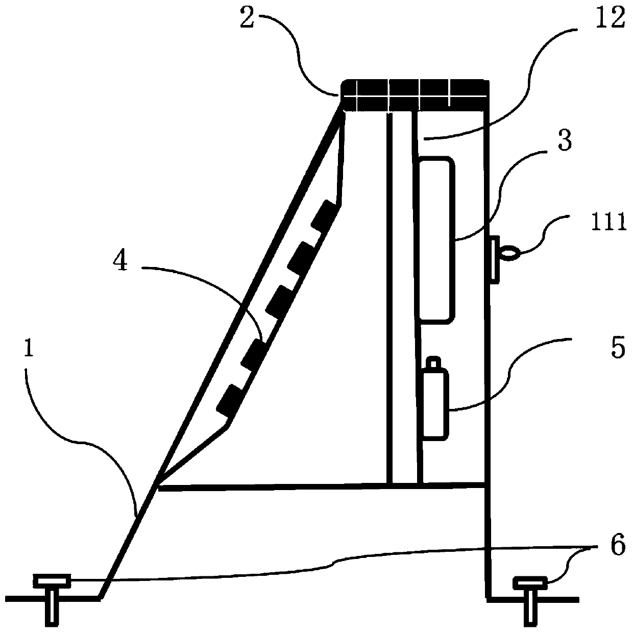 Solar light-emitting coal yard scale plate