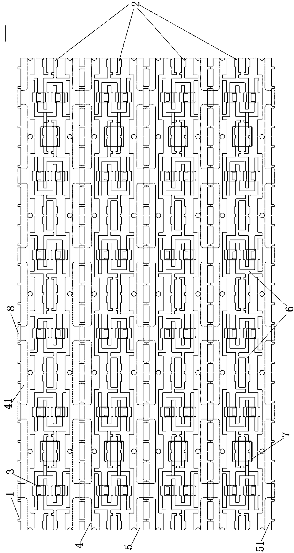 Double-row and multiple-row LED lamp baseband