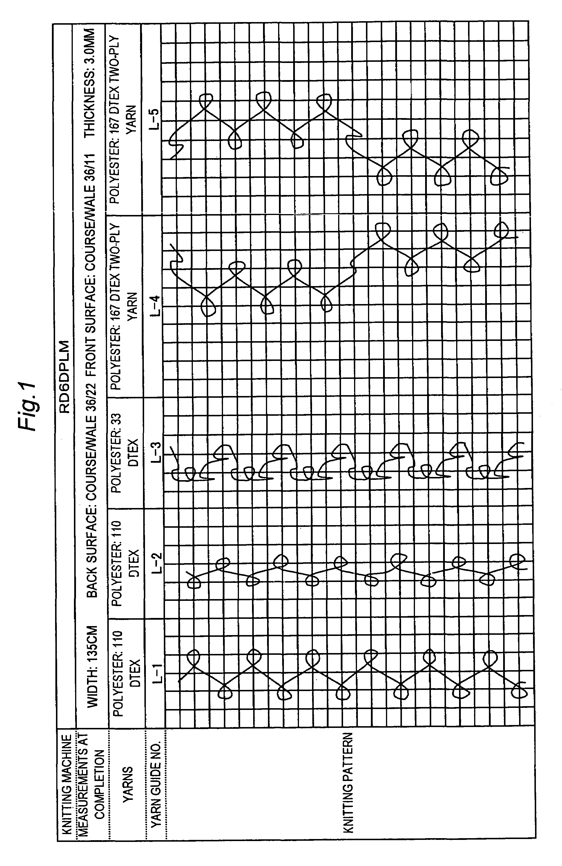 Warp knit fabric with steric structure