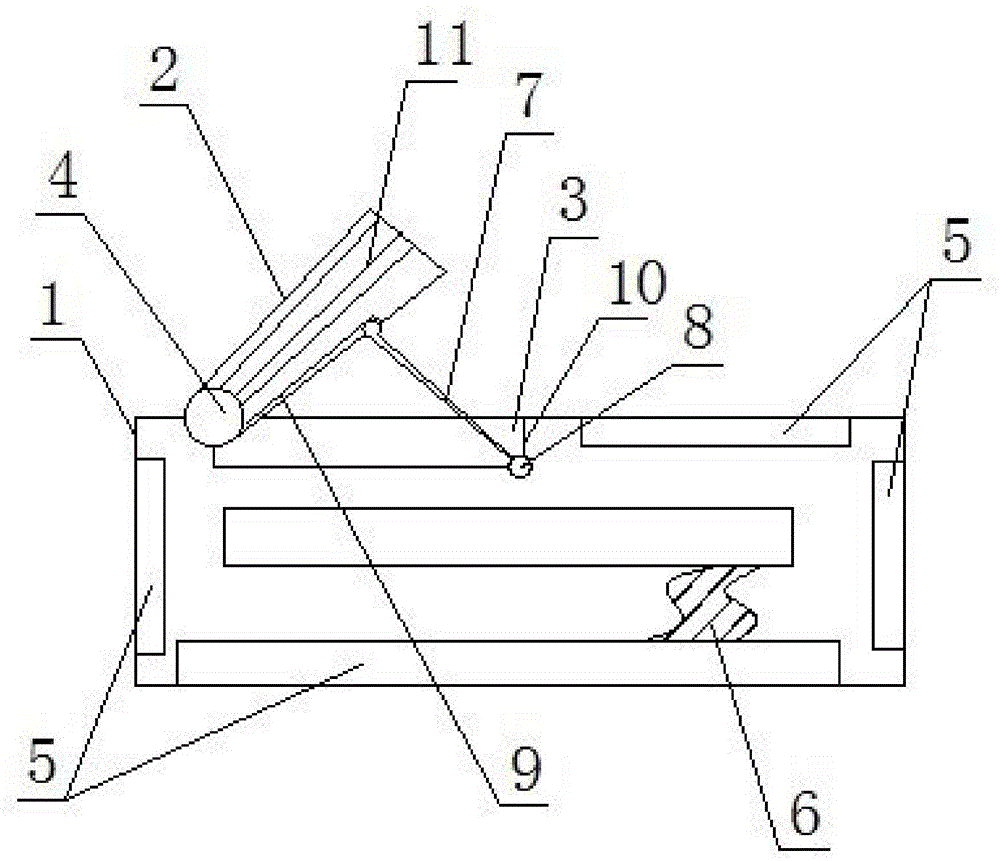 Anti-falling noctilucent portable printer capable of containing mobile phone