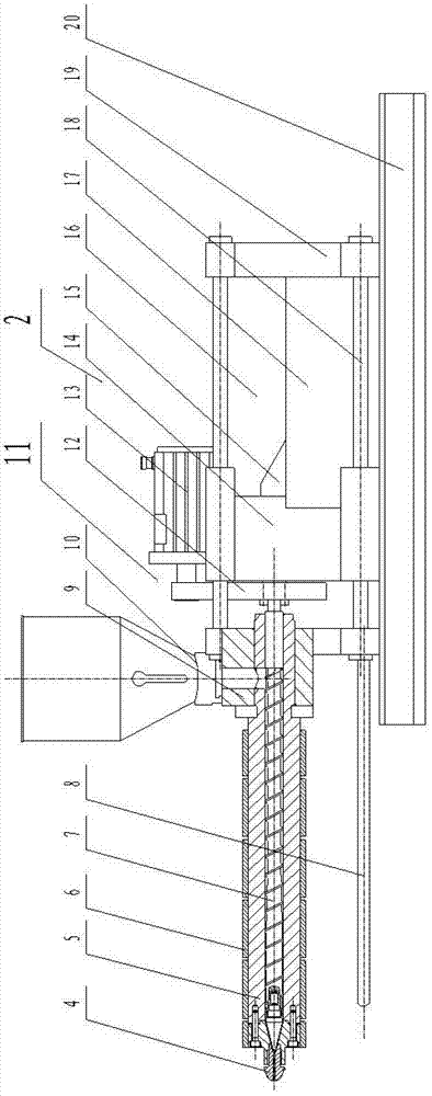 All-electric ejecting-type super-speed injection molding machine