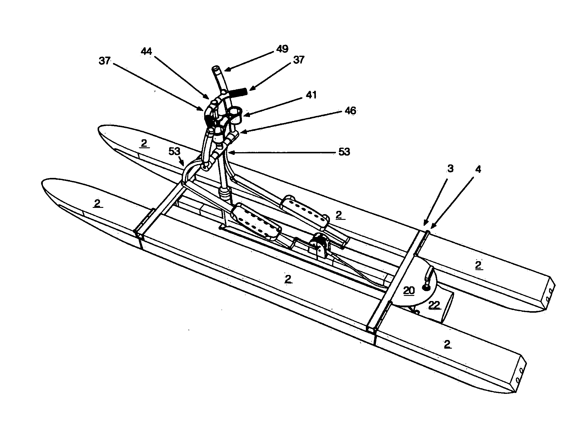 Elliptical Human-Powered Watercraft