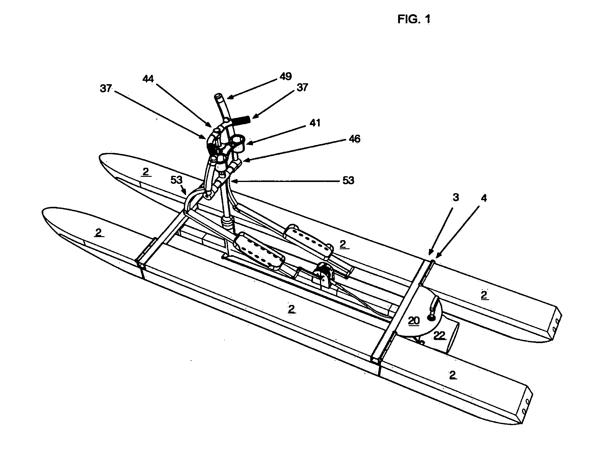 Elliptical Human-Powered Watercraft